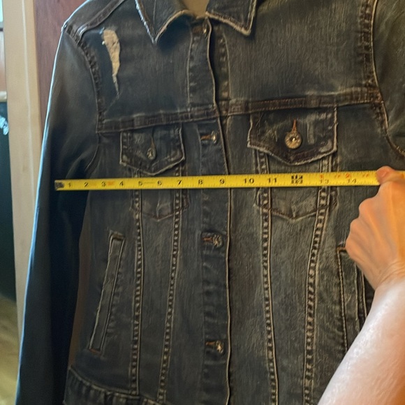Rock & Republic Blue Denim Distressed Jacket NWOT - Picture 7 of 13